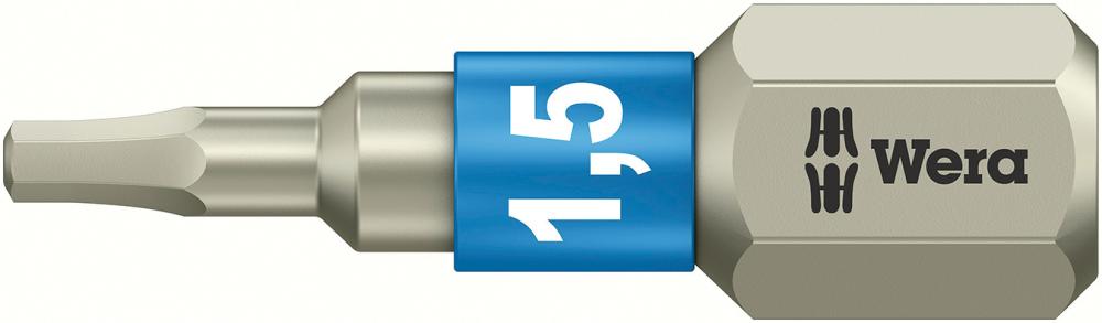 Bit, Edelstahl mit Torsionsbereich, 25 mm lang, für Innen-6-kant-Schrauben 1/4"