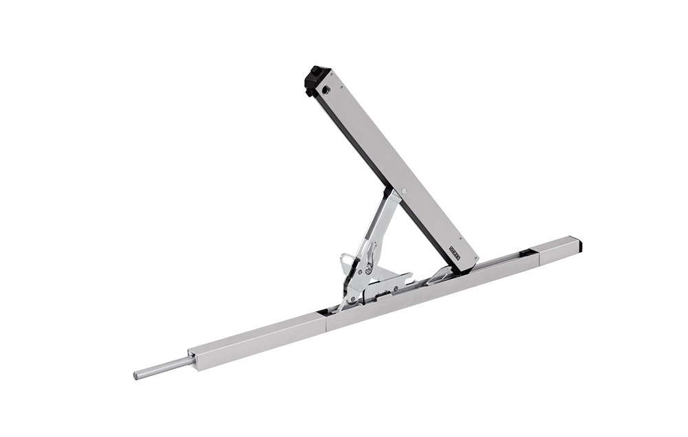 Schere GEZE OL 320, mit Aushängesperre, mit gleitendem Flügelbock, Aluminium