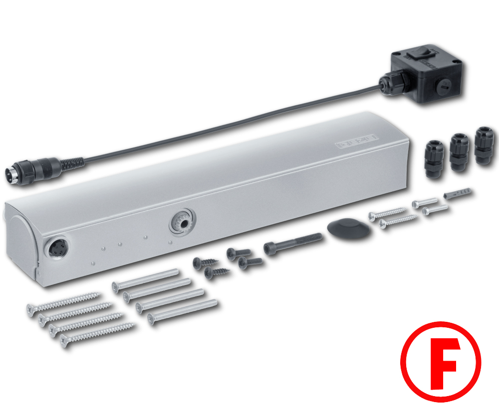 Oben-Türschließer GEZE TS 4000 E, Aluminium