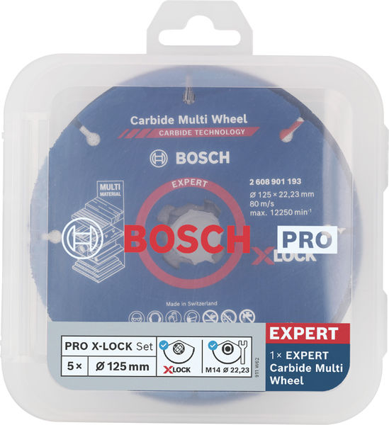 Bosch PRO Schneiden und Schleifen X-Lock Set, 125 x 1 x 22,23&nbsp;mm