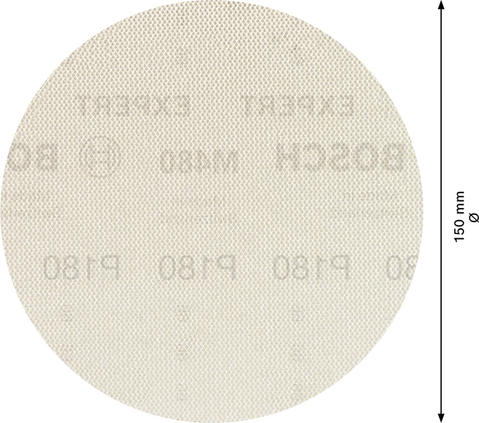 Bosch EXPERT M480 Schleifnetz für Exzenterschleifer, 125&nbsp;mm, K 180, 50&nbsp;Stück