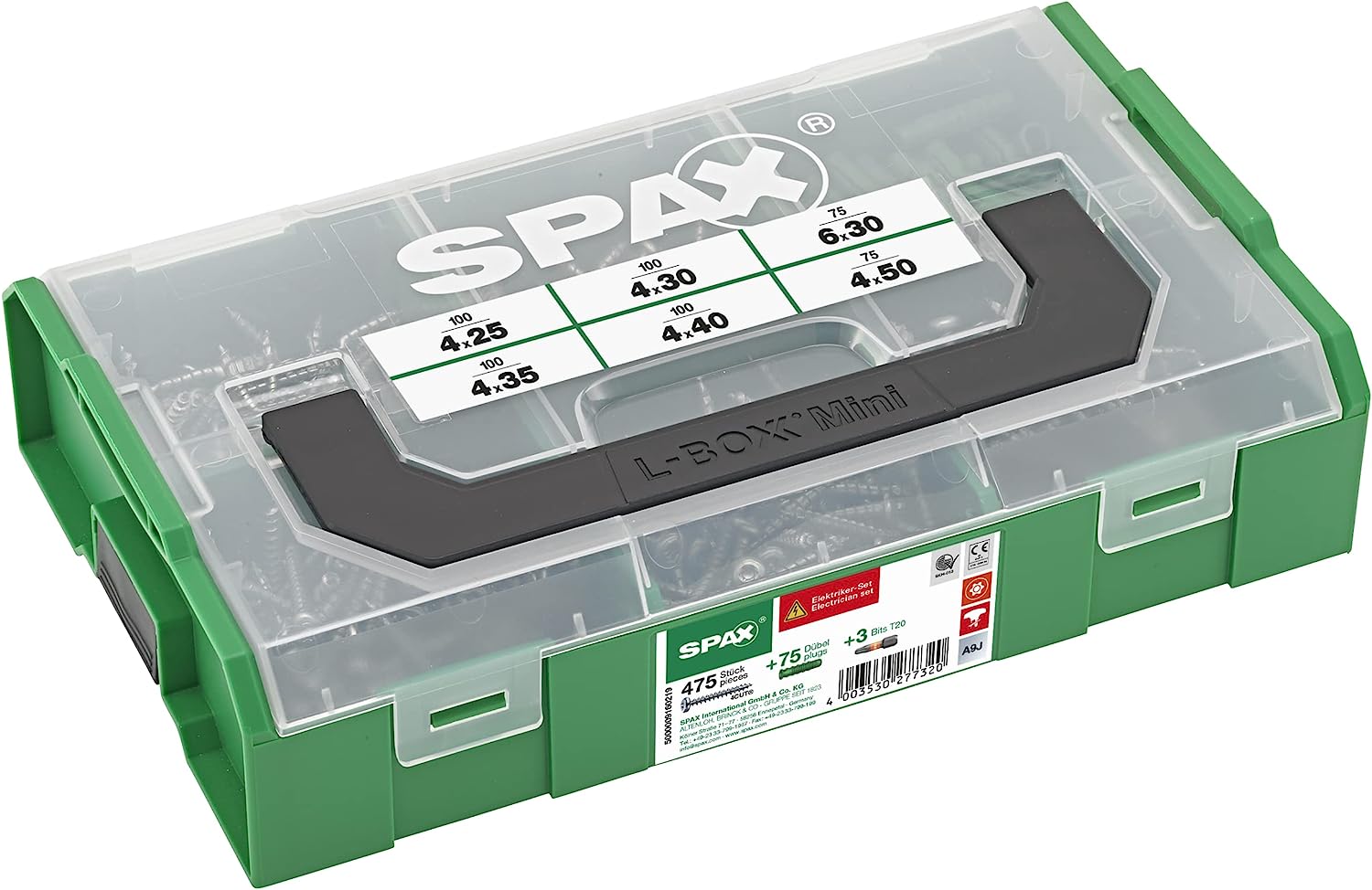 SPAX Elektriker Montagekoffer, T-STAR plus