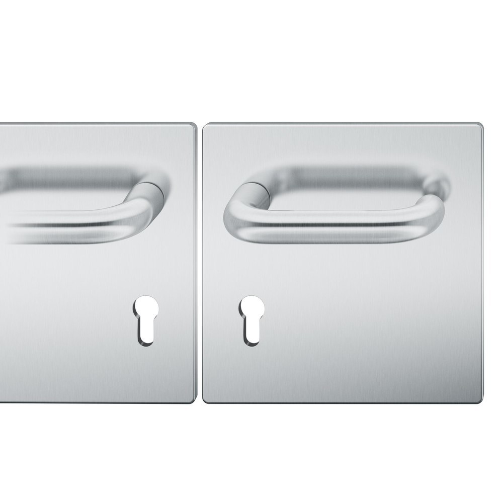 FSB FH Drückergarnitur mit Breitschild 79 1146, AGL3, Edelstahl