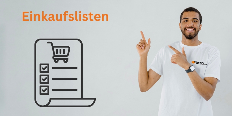 Einkaufslisten Funktion Myloesch Konto