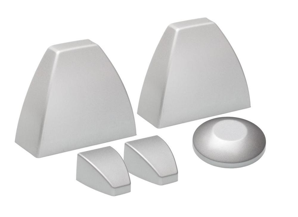 geometrische Kästen, Kunststoff, Grau, Kunststoffzubehör, Display-Element