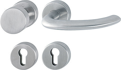 HOPPE FH Wechselgarnitur Marseille mit Rosetten FS-E58/42H/42HS/1138, Edelstahl