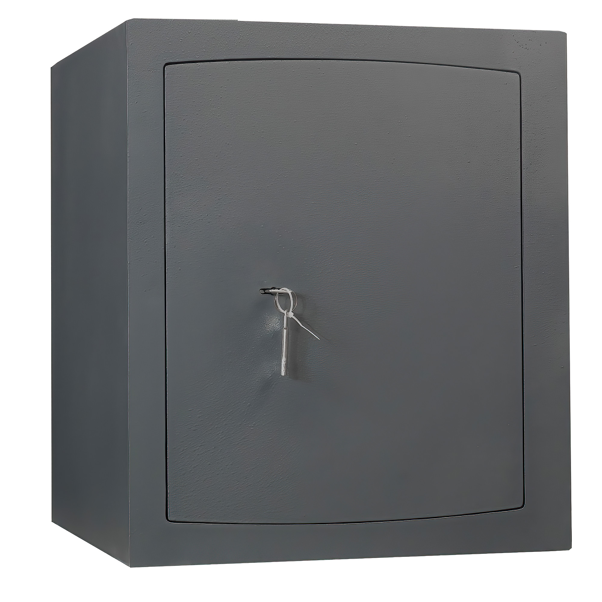 Wandtruhe, Schwarz, Metall, Schloss, Kombi-Schrank