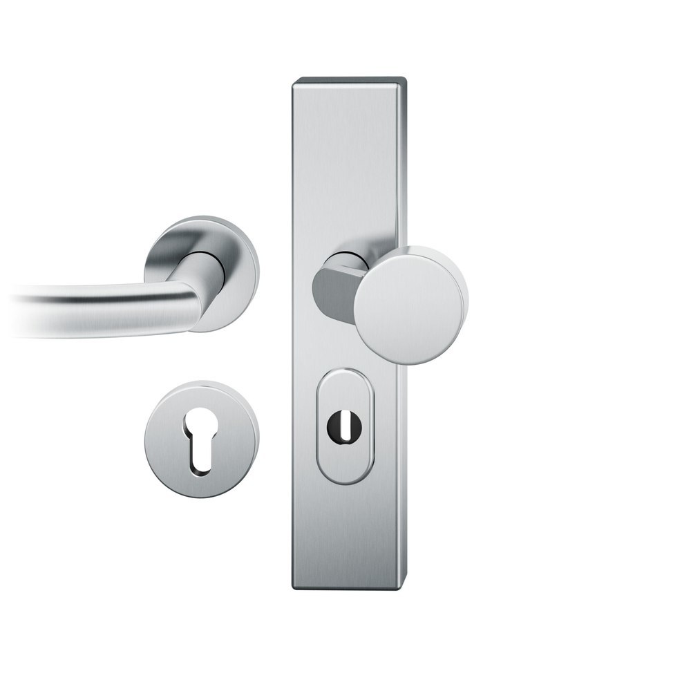 FSB FH Schutz-Kombi-Wechselgarnitur mit Langschild, innen mit Rosetten 73 7579, SK2, Klasse 4, VK 9 mm, Edelstahl