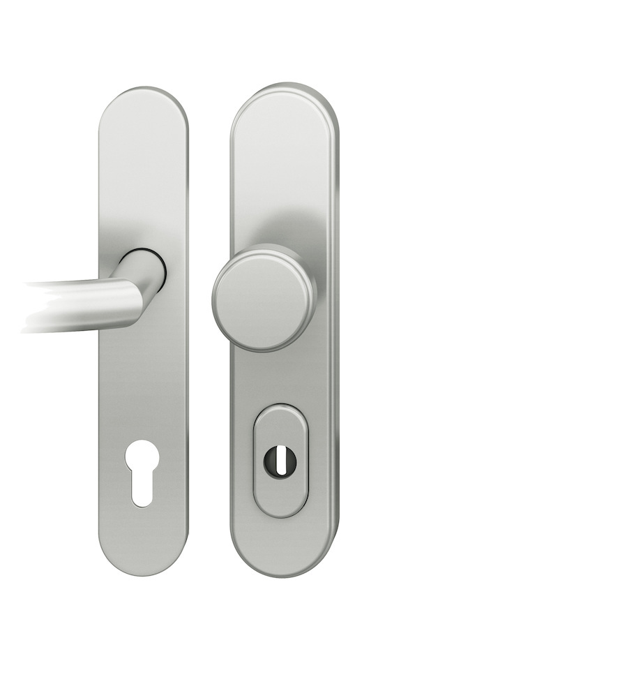 FSB Schutz-Wechselgarnitur mit Langschild 73 7382, oval, VK 8 mm, SK2, Aluminium