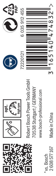 Bosch PRO Metal HSS-G Spiralbohrer, 1,3 x 16 x 38&nbsp;mm