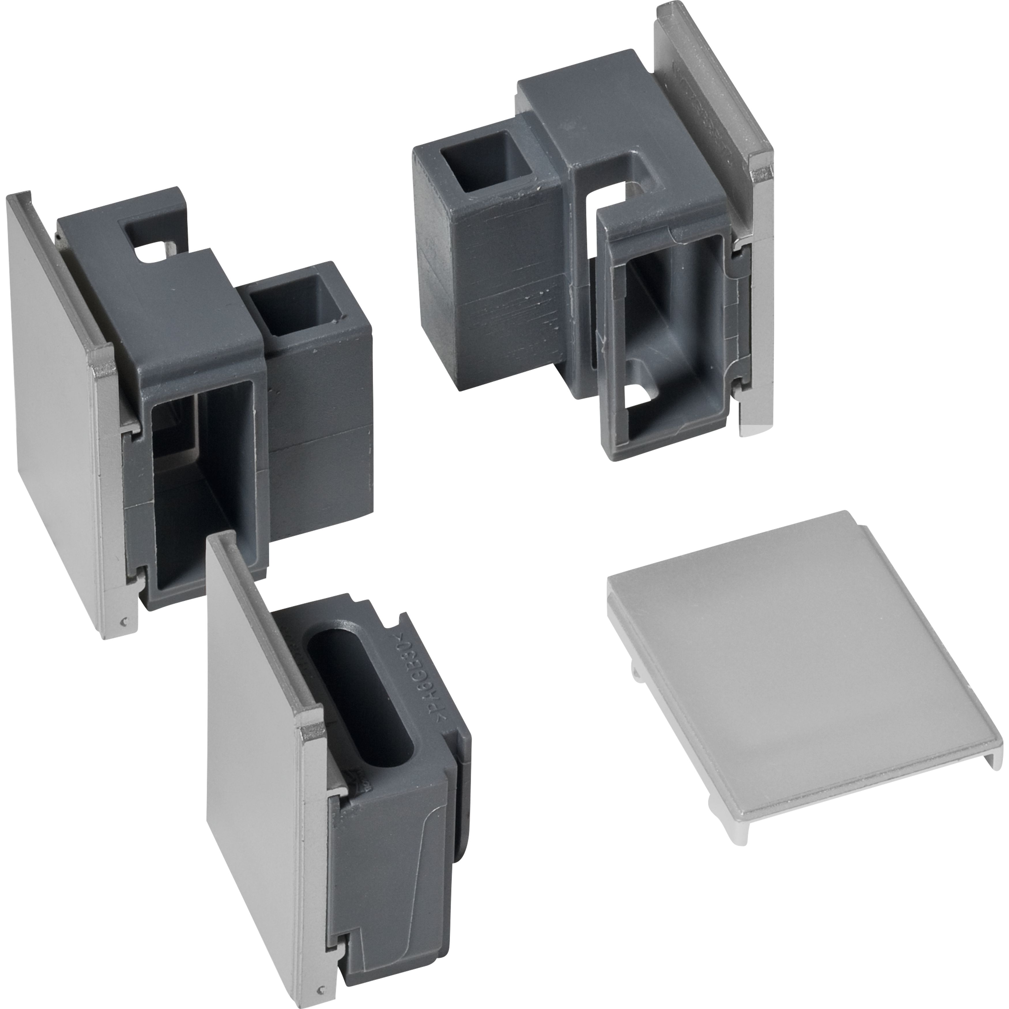 flexible connector, Kabelklemme, modulare Gehäuse, graues Plastik, Snap-in Montage