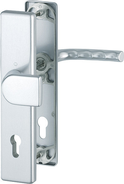 HOPPE Schutz-Wechselgarnitur Birmingham mit Langschild 78G/2221A/2440/1117, 10/92 mm, Aluminium