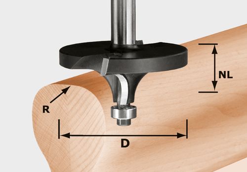 Abrundfräser HW R16/D64/26 S12