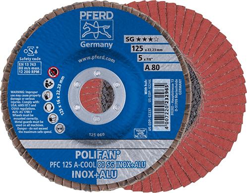 POLIFAN-Fächerschleifscheibe A-COOL SG INOX + ALU