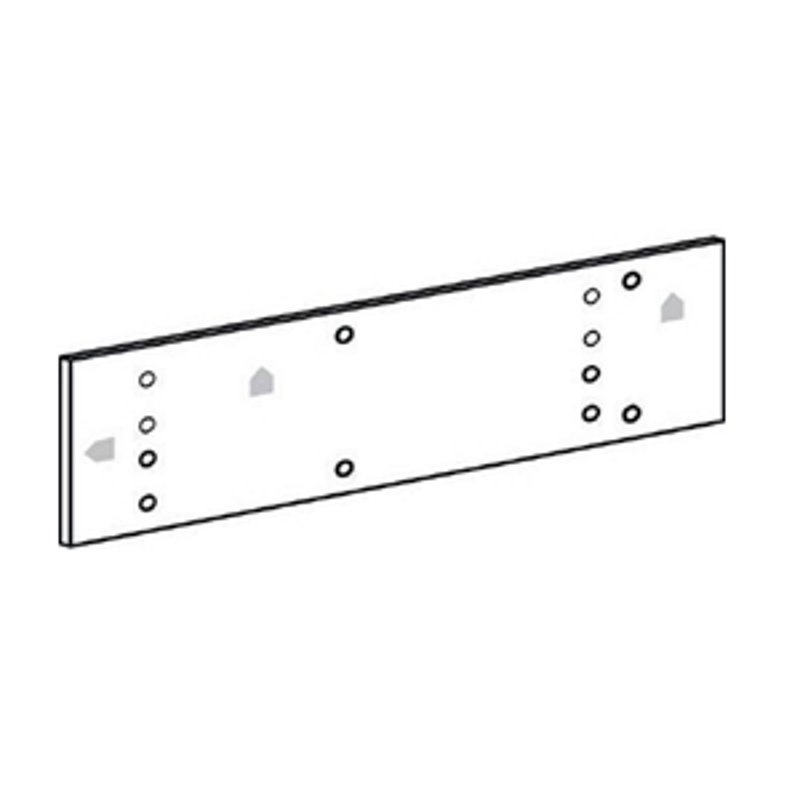 Montageplatte DORMA für Obentürschließer TS 72/71, Aluminium