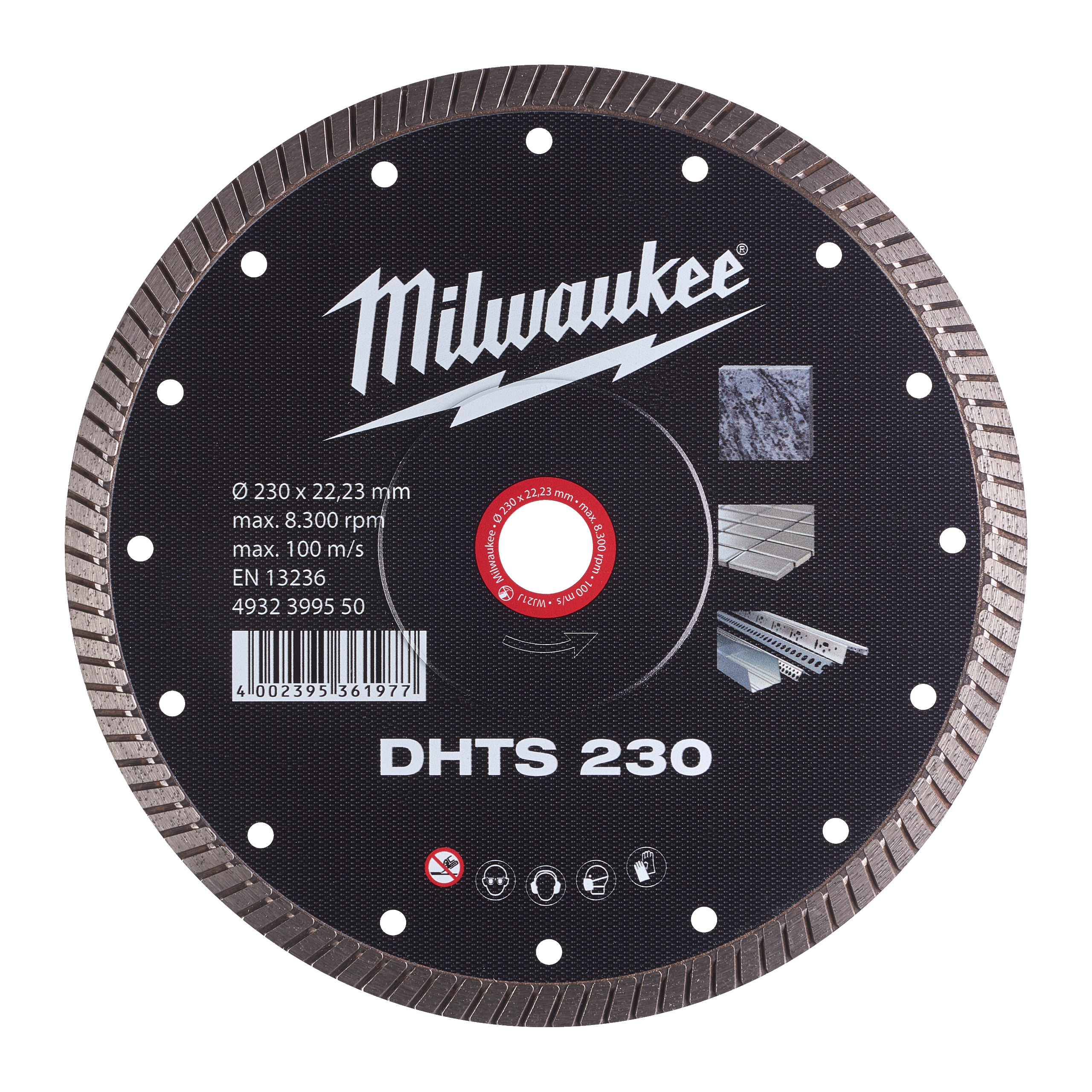 Milwaukee Diamanttrennscheibe Hart, dünn, geschlossen DHTS 230 mm