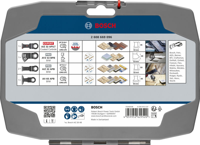Produktbild Verpackung, metallwerkzeugkoffer, werkzeugkoffer, Bosch, schraubenset, kompakter fall