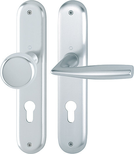 HOPPE Wechselgarnitur Vitória mit Langschild Vitória 53/273P/1515, Aluminium