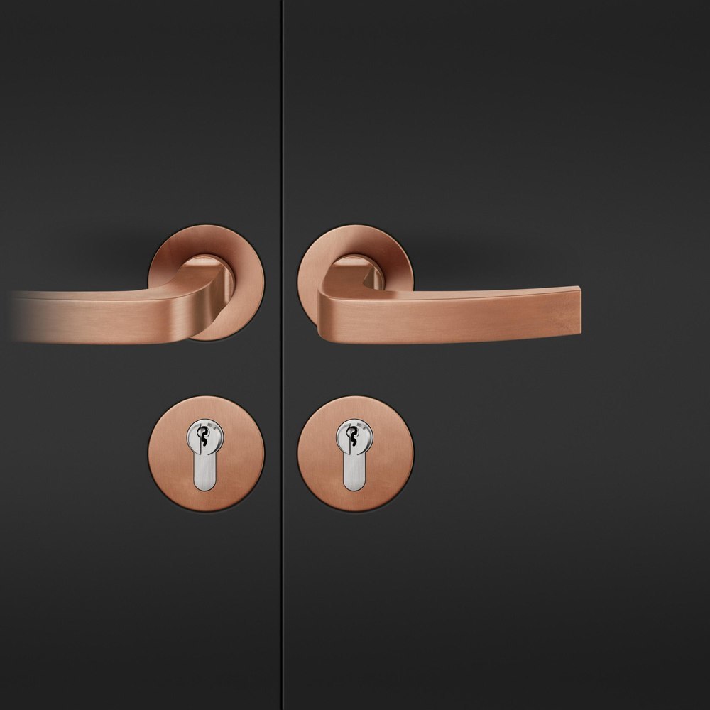 FSB FH Drückergarnitur mit Rosetten 76 1163, rund, flächenb., VK 9, AGL3, Bronze