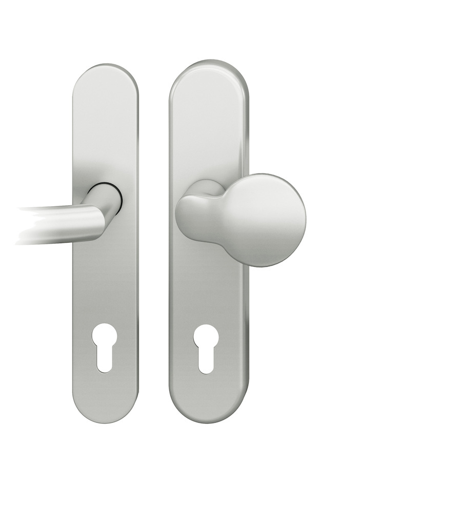 FSB Schutz-Wechselgarnitur mit Langschild 73 7384, oval, VK 8 mm, SK2, Aluminium