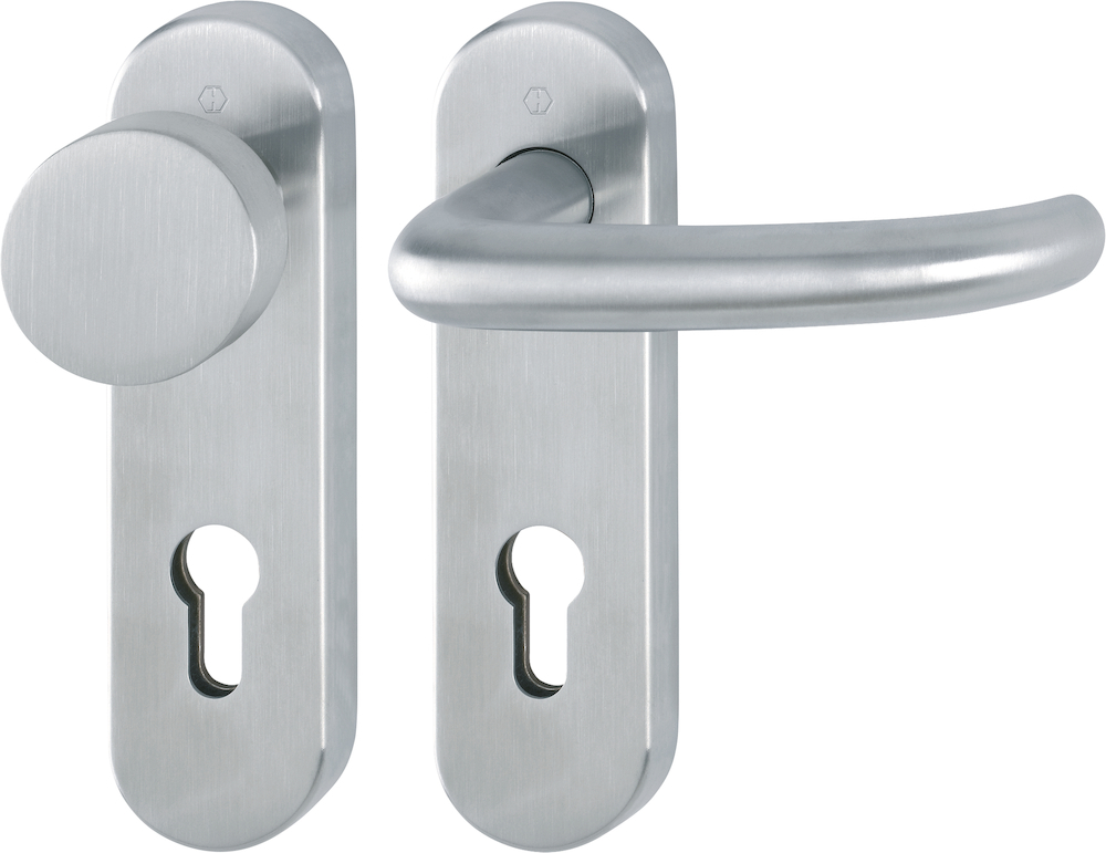 HOPPE Wechselgarnitur mit Kurzschild San Francisco E58/353KH/1301, Edelstahl