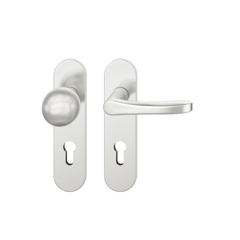 FSB Wechselgarnitur mit Kurzschild 72 1106, AGL3, Aluminium