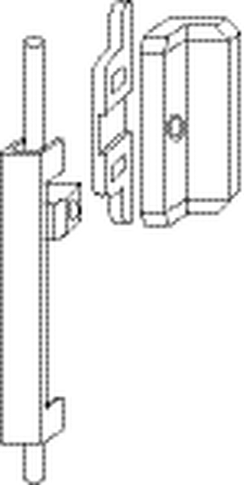 Zusatzverriegelung GEZE OL 90N / OL 95, Aluminium