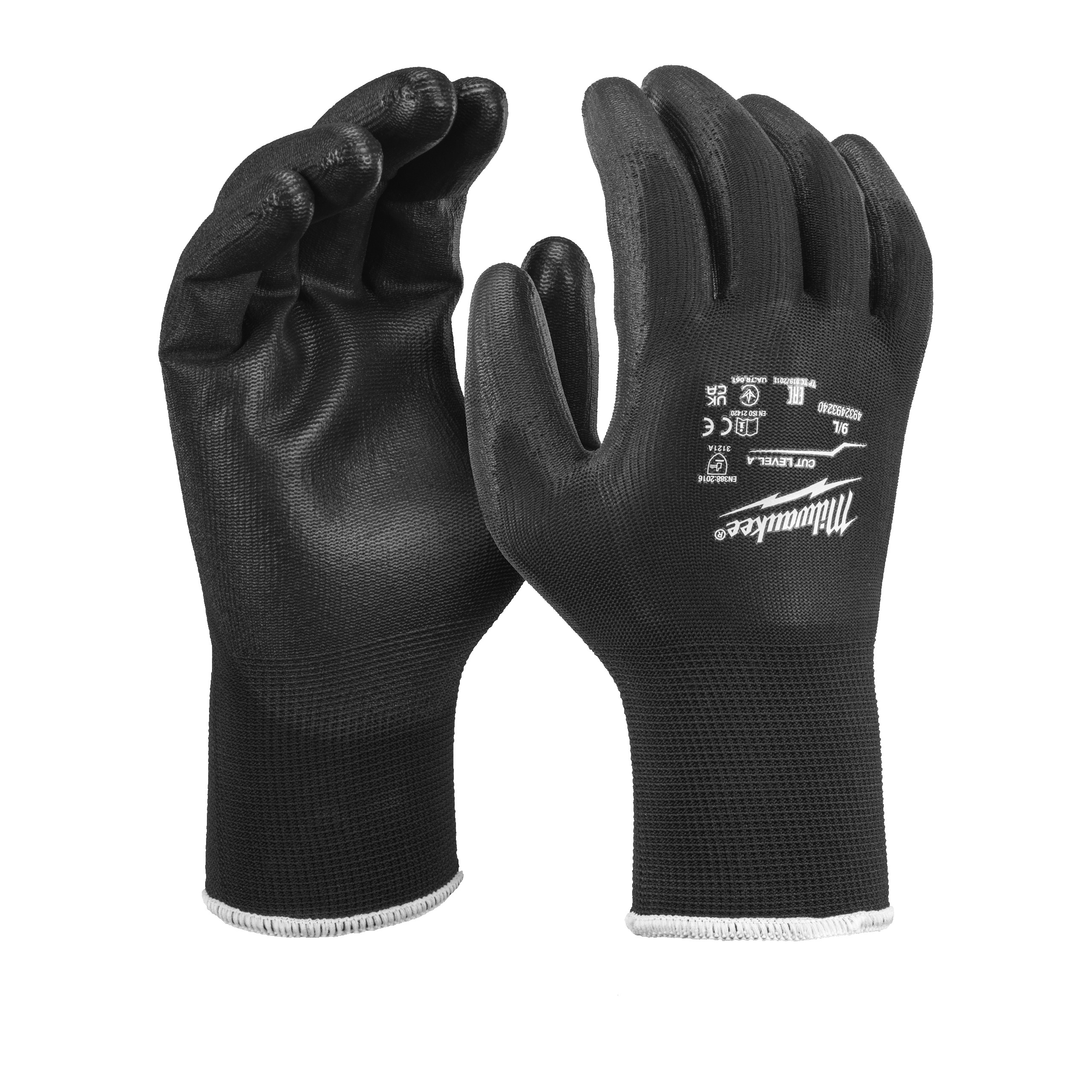 Milwaukee Universal Arbeitshandschuhe Klasse 1/A Größe 9 (L) 12er Pack