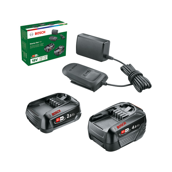 Bosch Starter-Set 18V (2.0 Ah + 4.0 Ah + Ladegerät AL 18V-20)