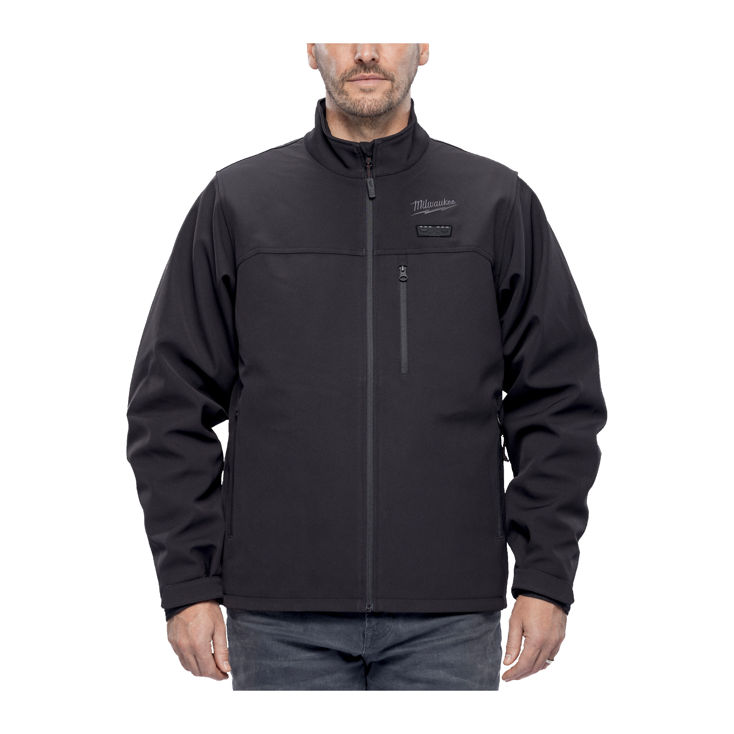jacket, Softshell, schwarz, Reißverschluss, Milwaukee Logo