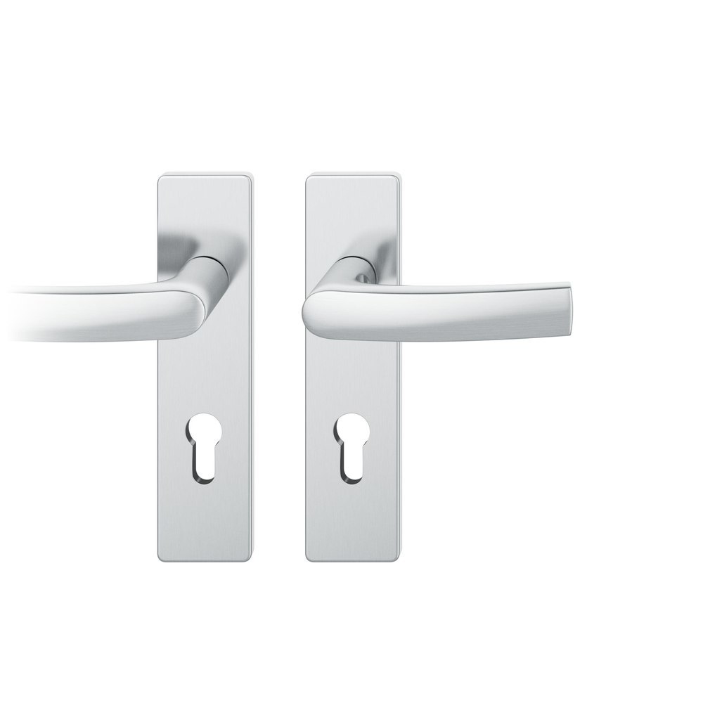 FSB Drückergarnitur mit Kurzschild 72 1015, AGL3, Edelstahl