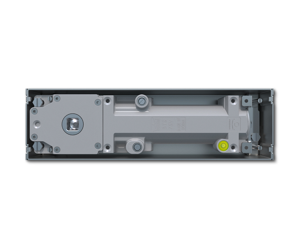 Boden-Türschließer DORMA BTS 75 V, m. Libelle, ohne Steckachse