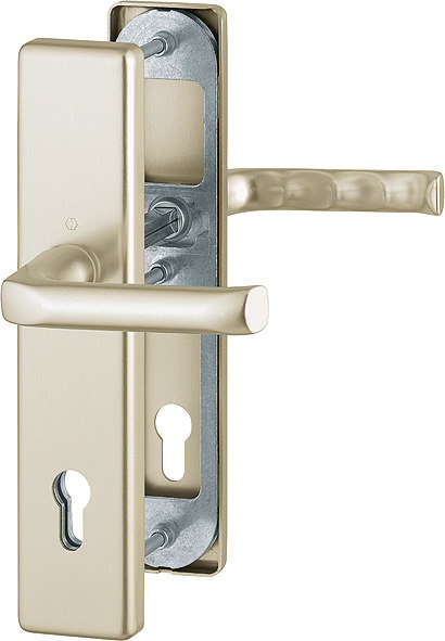 HOPPE Sicherheits-Drückergarnitur London 113/2221/2210,LS eck.,12mm,ES1/PZ 92/10,F2,TS 67-72