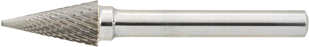 Hartmetall-Frässtift mit 6-mm-Schaft, Spitzkegelform SKM, Zahnung C