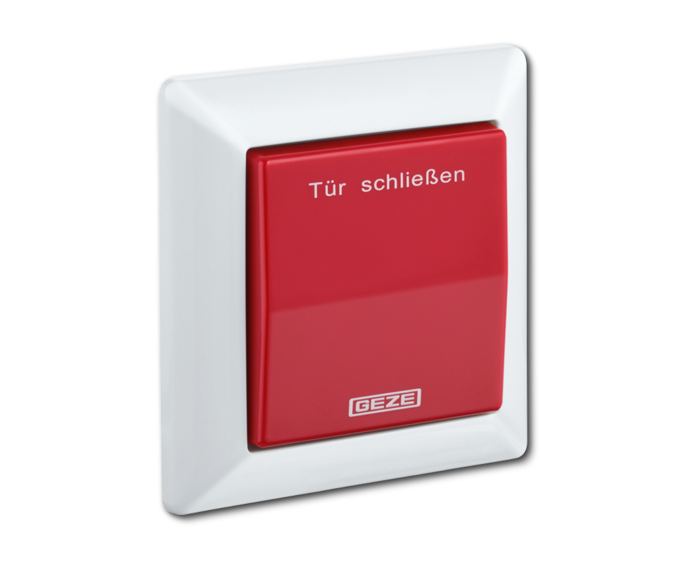 Produktbild Handauslösertaster GEZE AS 500, alpinweiß/rot