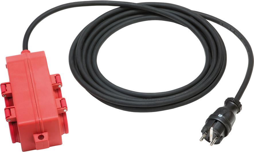 Verlängerungskabel mit 4-fach-Kupplung