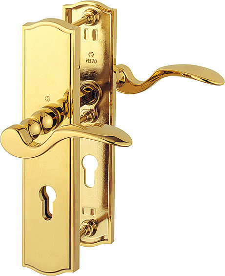 HOPPE Sicherheits-Drückergarnitur Meran M112SH/371A/370,LS eck.,12mm,ES1/PZ 72/8,DR,F77-R,TS 37-42