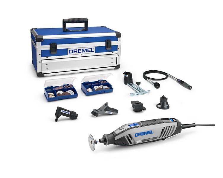 Dremel 4250 kabelgebundenes Multifunktionswerkzeug, 128 Zubehöre, 6 Vorsatzger.