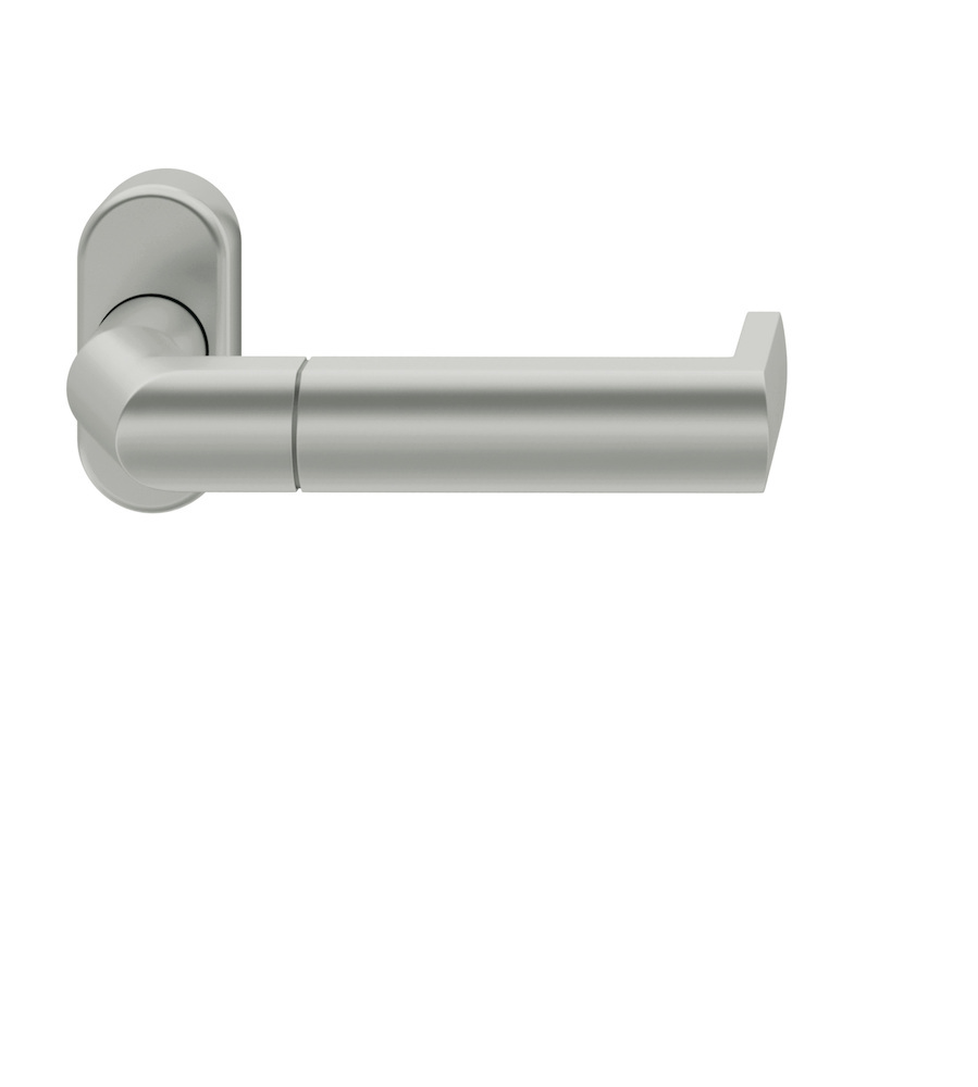 FSB FH-Drücker-Halbgarnitur ohne Schlüsselrosette 06 1088, oval, VK 9 mm, Aluminium