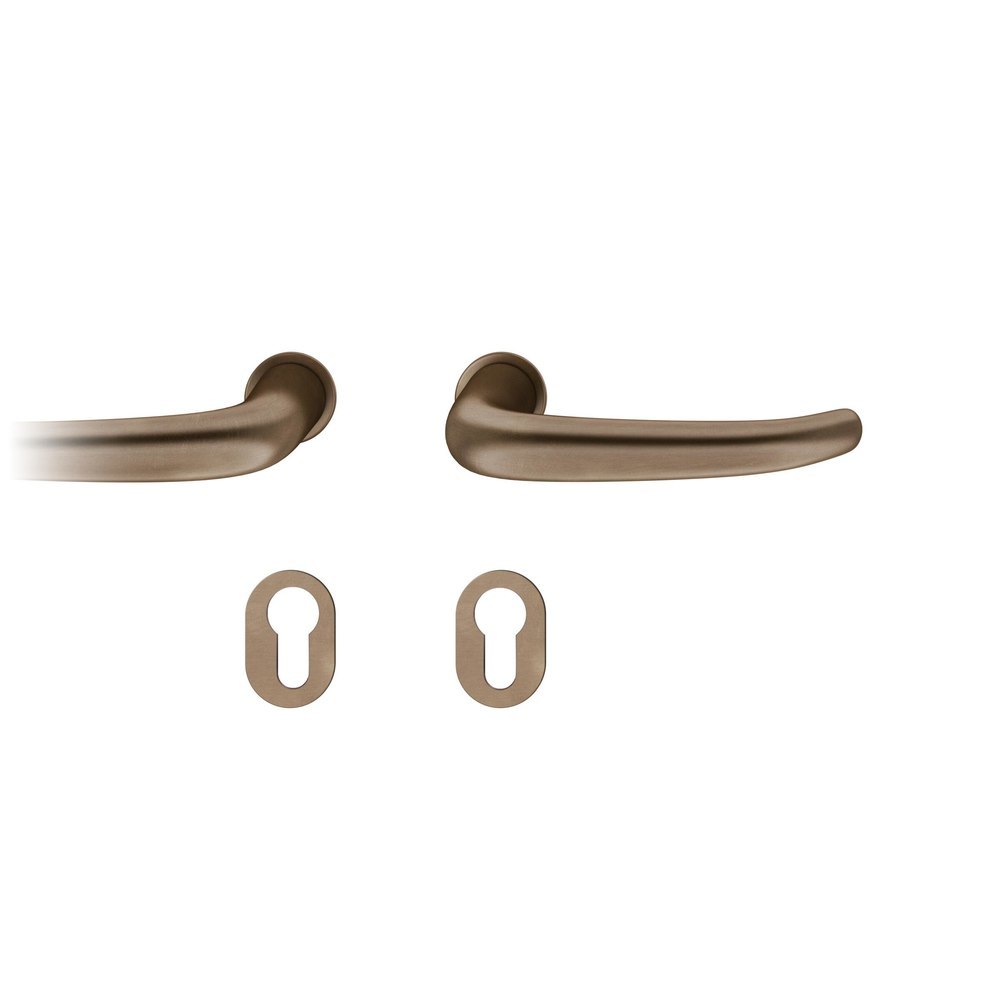 FSB Steckgriff-Drückergarnitur mit Rosetten 15 1023, rund, VK 8 mm, Bronze