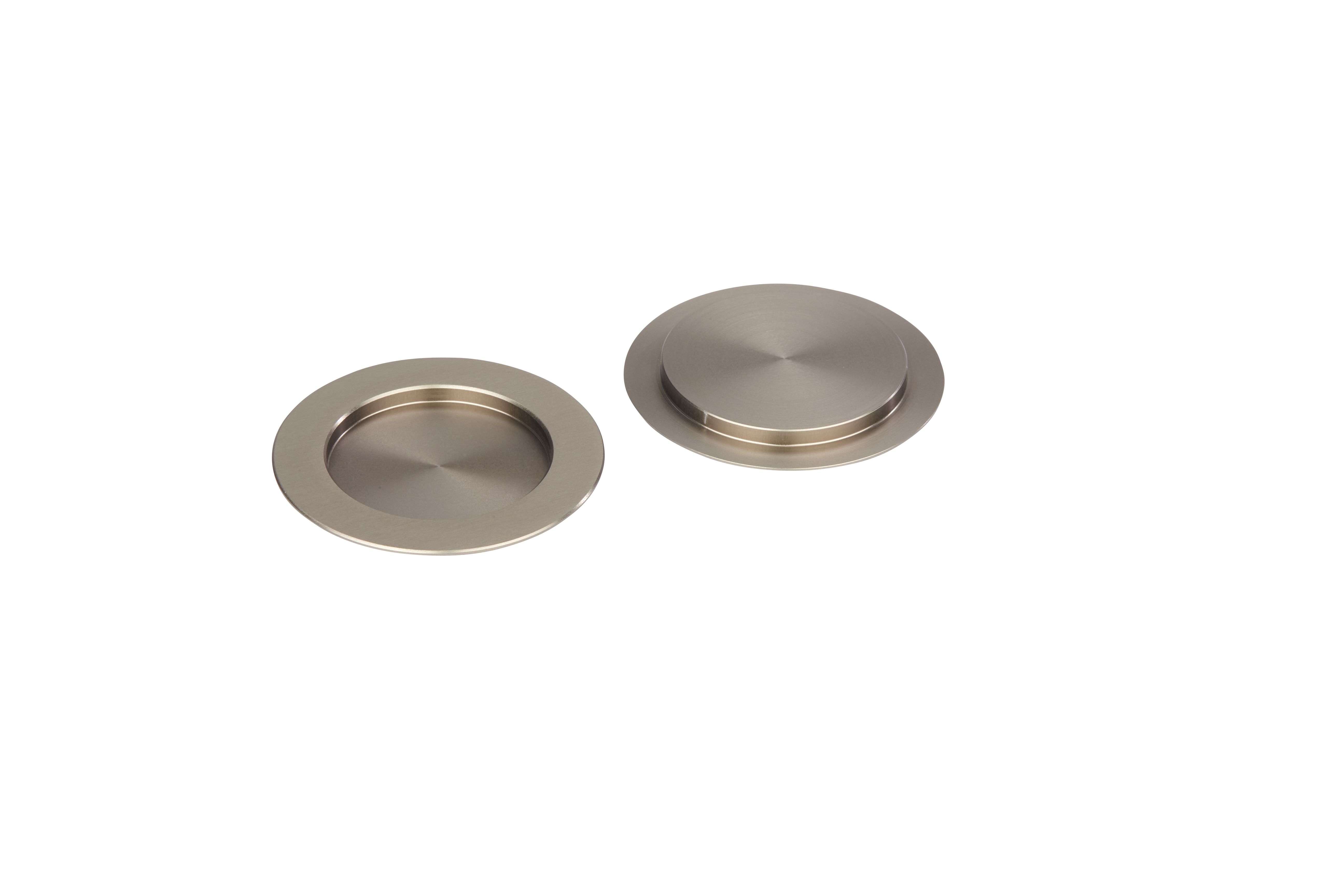 Küchennapf, Untersetzer, Metallisch, Rund, Brushed finish