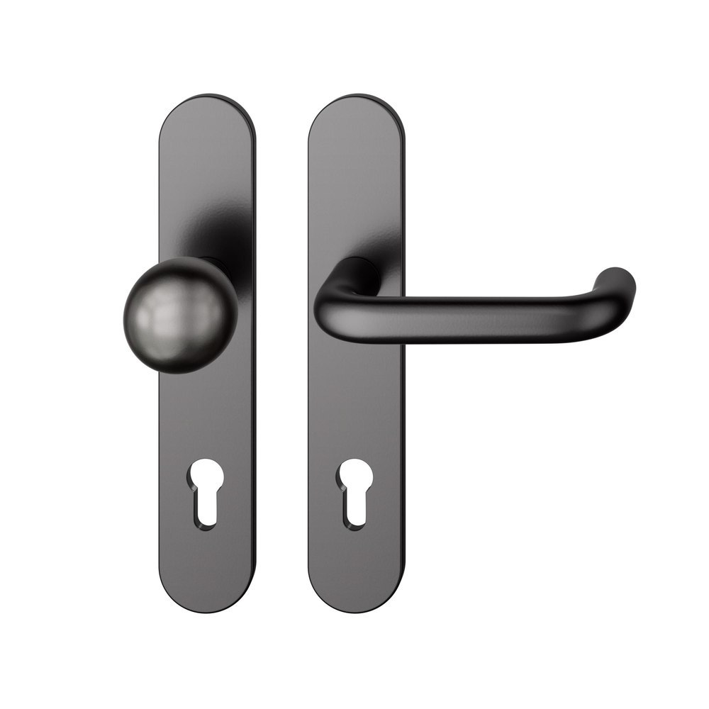 FSB Wechselgarnitur mit Langschild 12 1070, ASL, VK 8, oval, mit Nocken, HT, Aluminium