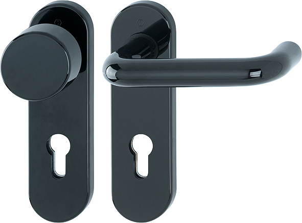 HOPPE FH-Wechselgarnitur mit Kurzschild Paris FS-K58/353K/138, Kunststoff