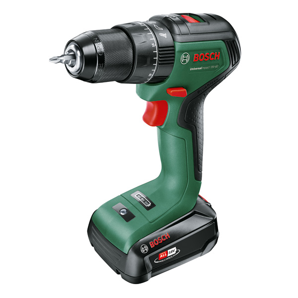 Bosch Akku-Bohrschrauber UniversalDrill 18V-60, 1 x Akku PBA 18V 2.0Ah, Tragekoffer