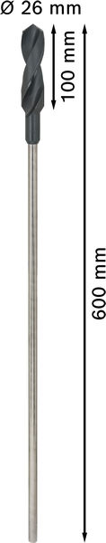 Bosch PRO Wood HSS Installationsbohrer, 6&nbsp;x&nbsp;57&nbsp;x&nbsp;600&nbsp;mm