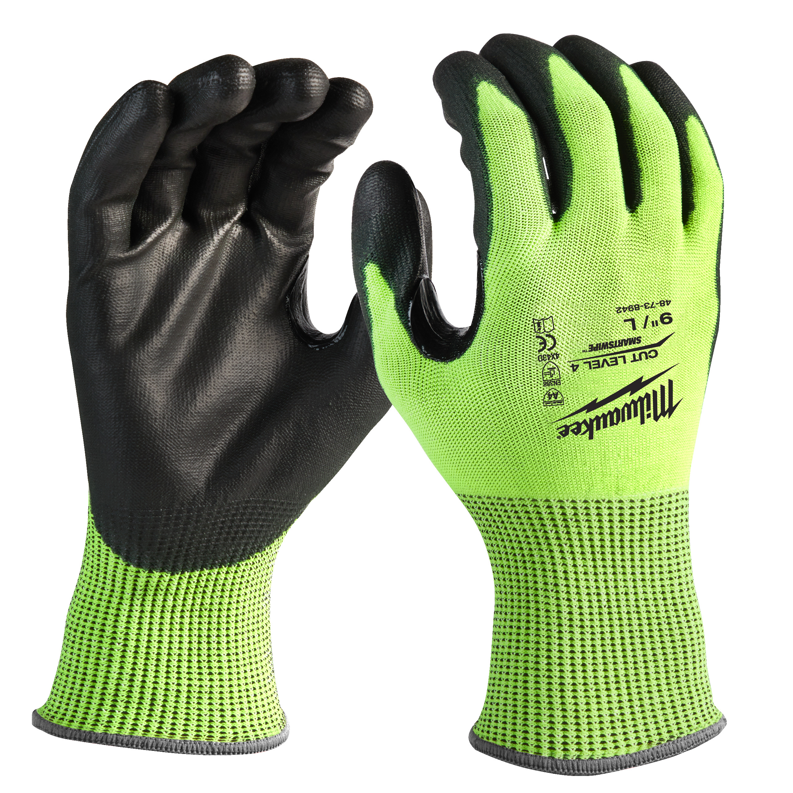 Milwaukee Schnittschutzhandschuhe Größe 11 (XXL) Hi-Vis Klasse 4/D