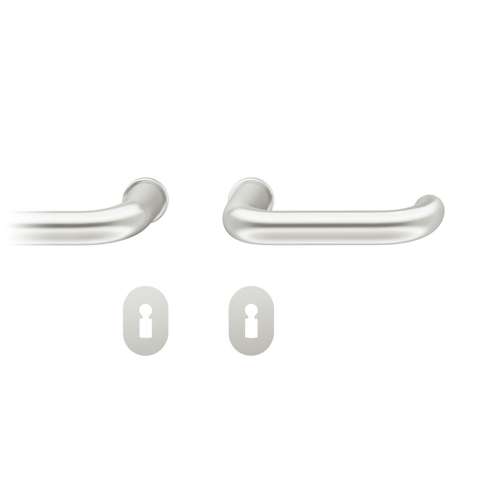 FSB Steckgriff-Drückergarnitur mit Rosetten 15 1146, rund, VK 8 mm, Aluminium