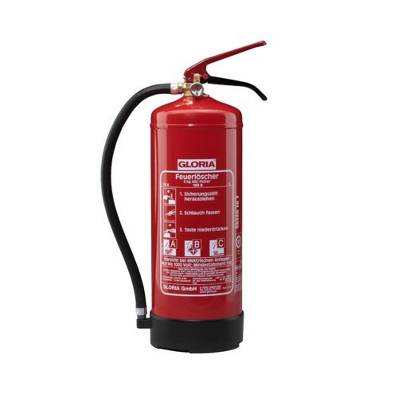 Feuerlöscher Gloria PD6GA mit Wandhalterung Feuerlöscher Gloria PD6GA mit Wandhalterung