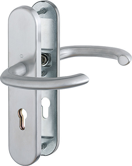 HOPPE FH Schutz-Drückergarnitur Marseille mit Langschild FS-E1138F/3331/3310, Edelstahl