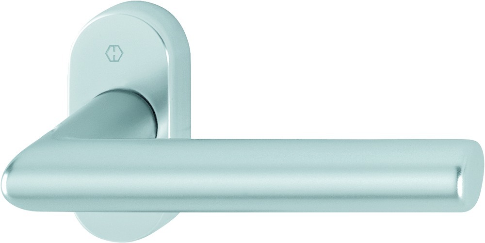 HOPPE Drücker-Halbgarnitur ohne Schlüsselrosette Amsterdam 1400F/55, ohne Stütznocken, Aluminium